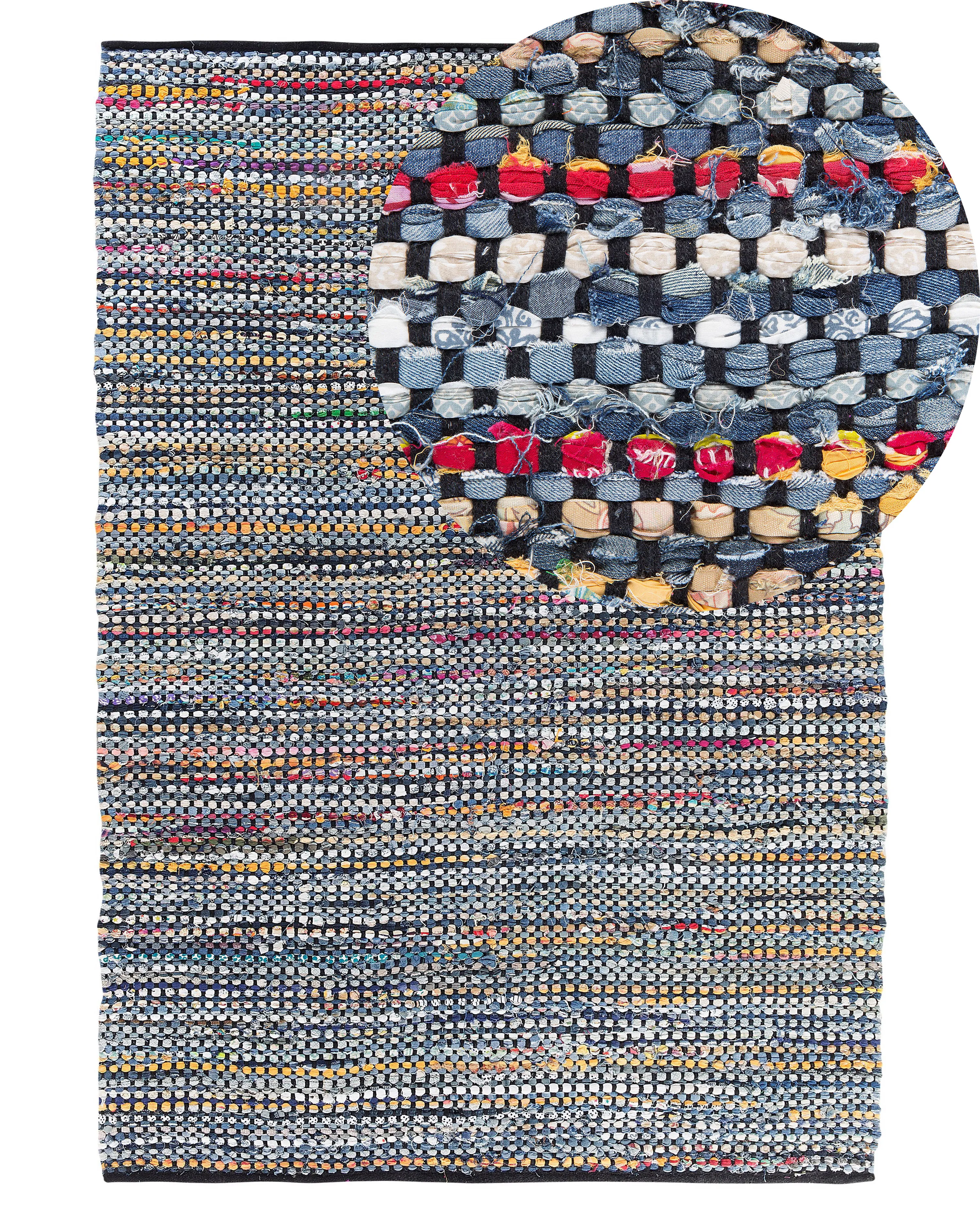 Rug ALANYA Multicolour 140 x 200 cm Cotton