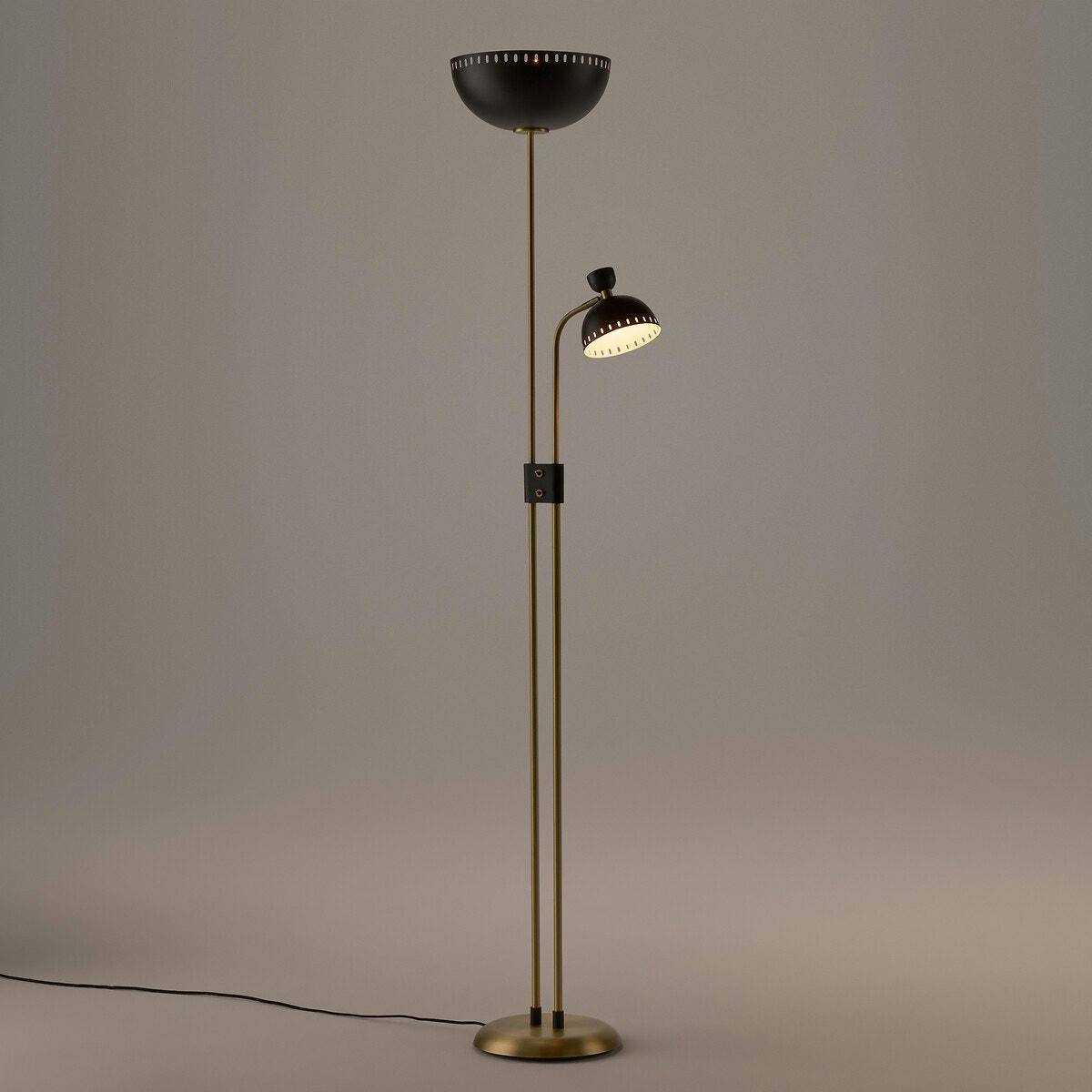 Lampadaire / Liseuse en métal acier, Richy