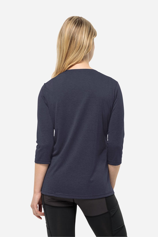 Jack Wolfskin Crosstrail 3/4 Sleeve Tee Shirt Dames