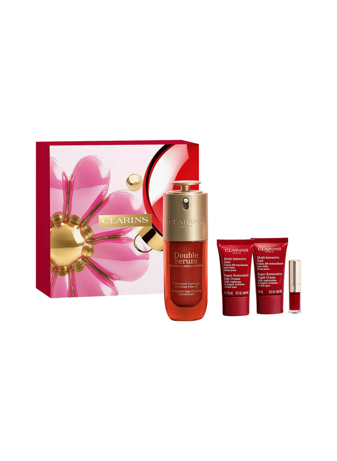CLARINS DOUBLE SERUM & SUPER RESTORATIVE COLLECTION