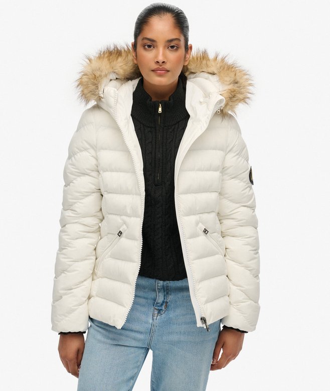 Fuji Faux Fur Hood Padded Jacket