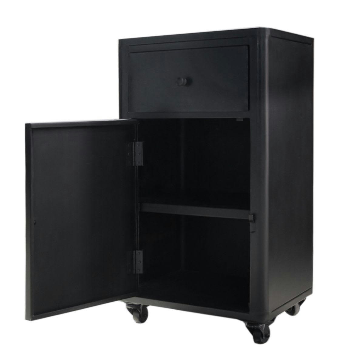 BONNIE - Petit buffet en métal 1 porte 1 tiroir