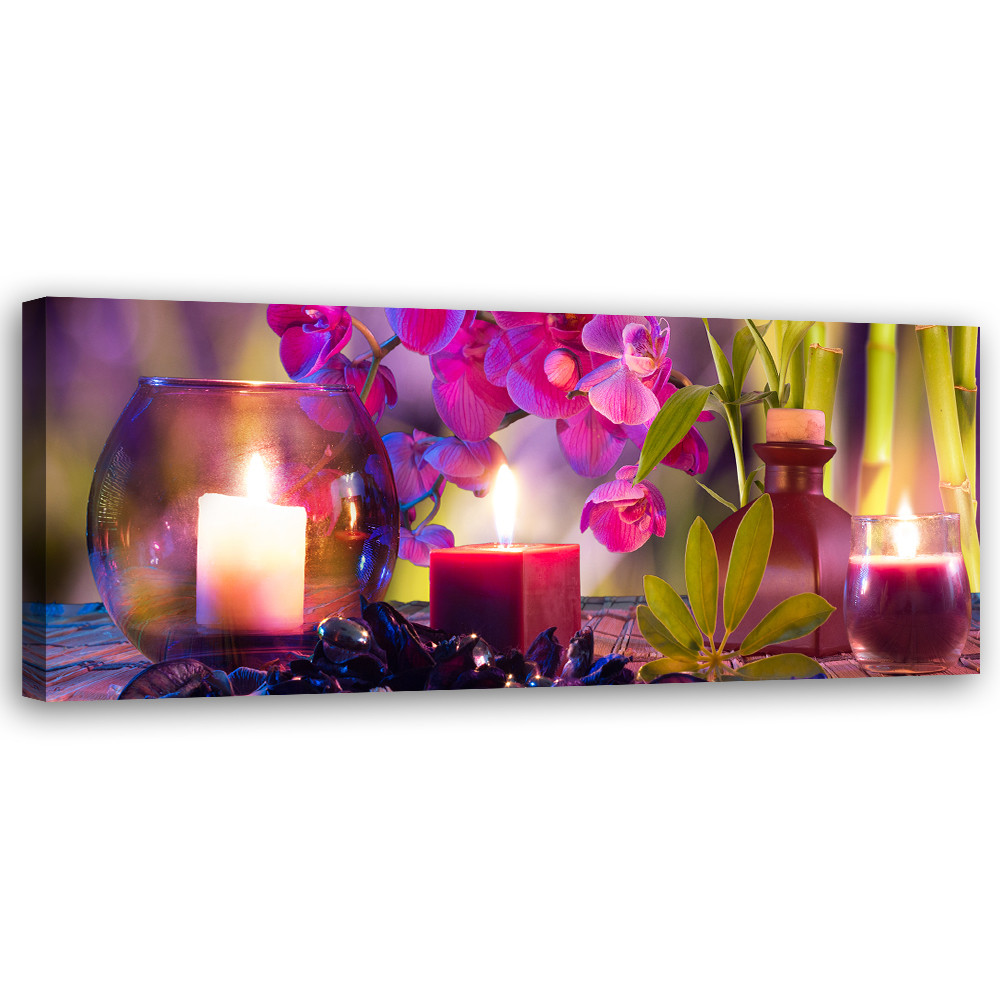 Feeby Obraz na płótnie, Zen Spa Orchidea 90x30
