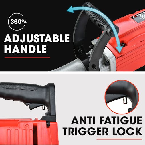 NNEMB 2200W Pro-Grade Electric Demolition Jackhammer-with 3 Bonus Chisels-Carry Case