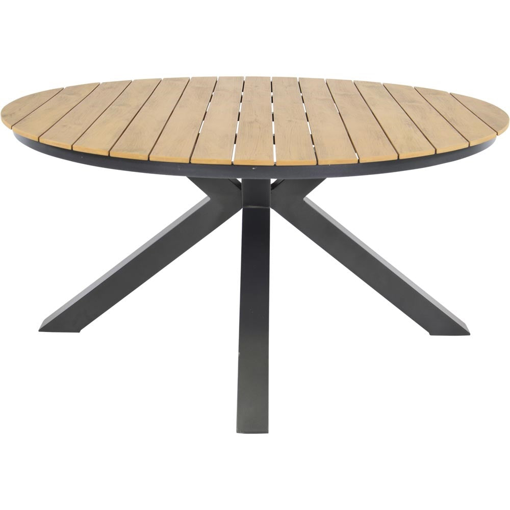 Lesli Living tuintafel Arezzo - antraciet - Ø150x74cm
