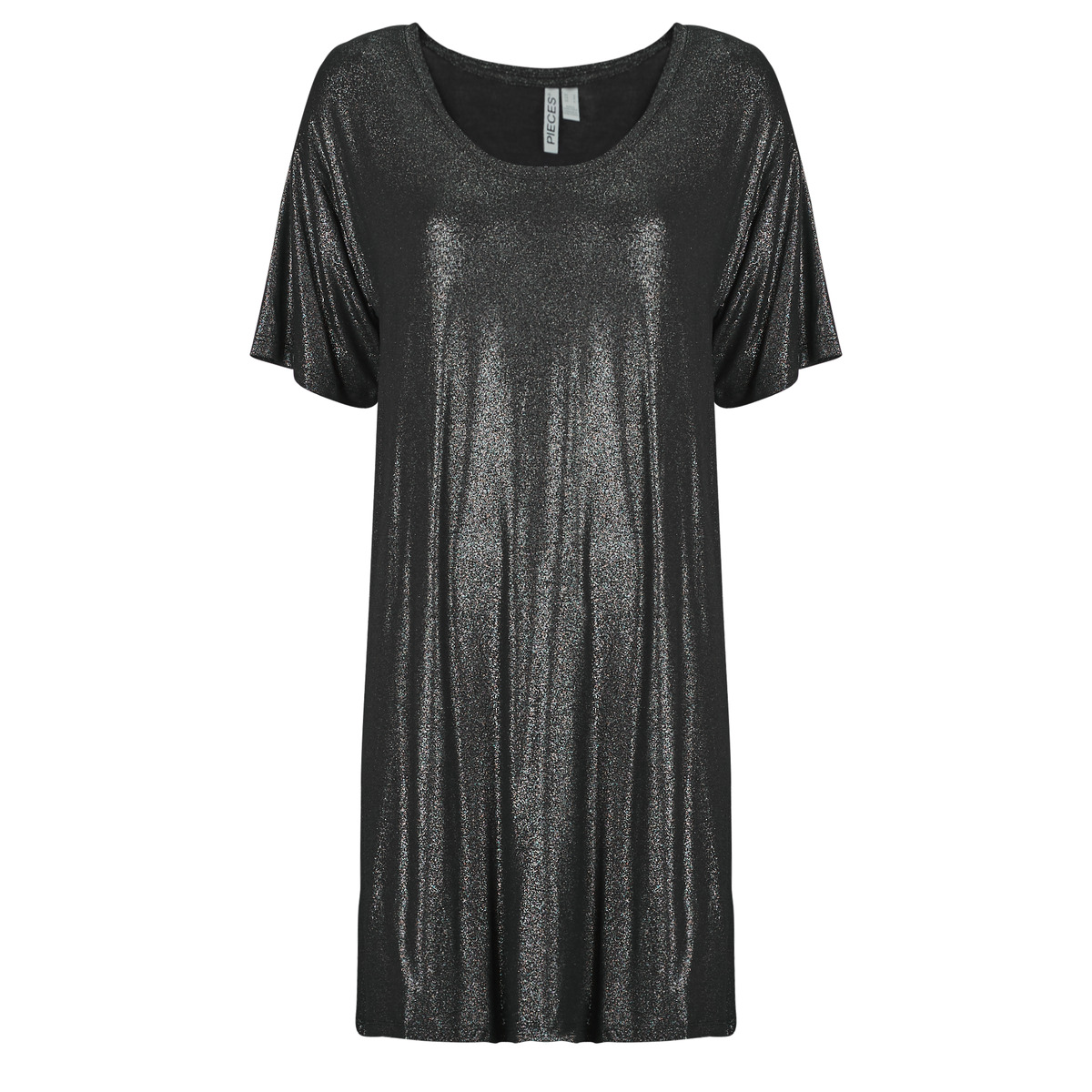 Pieces - PCALICE SS GLITTER DRESS - Black
