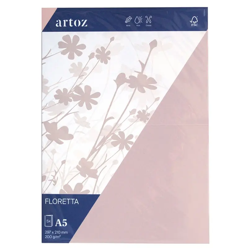 Karte 5er-Set Floretta
