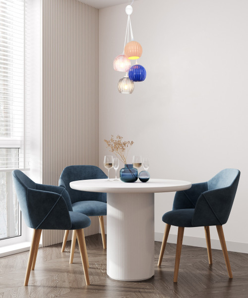 Lampa wisząca multikolor CASES 4xE14x40W wym: 201x26x26 cm Italux