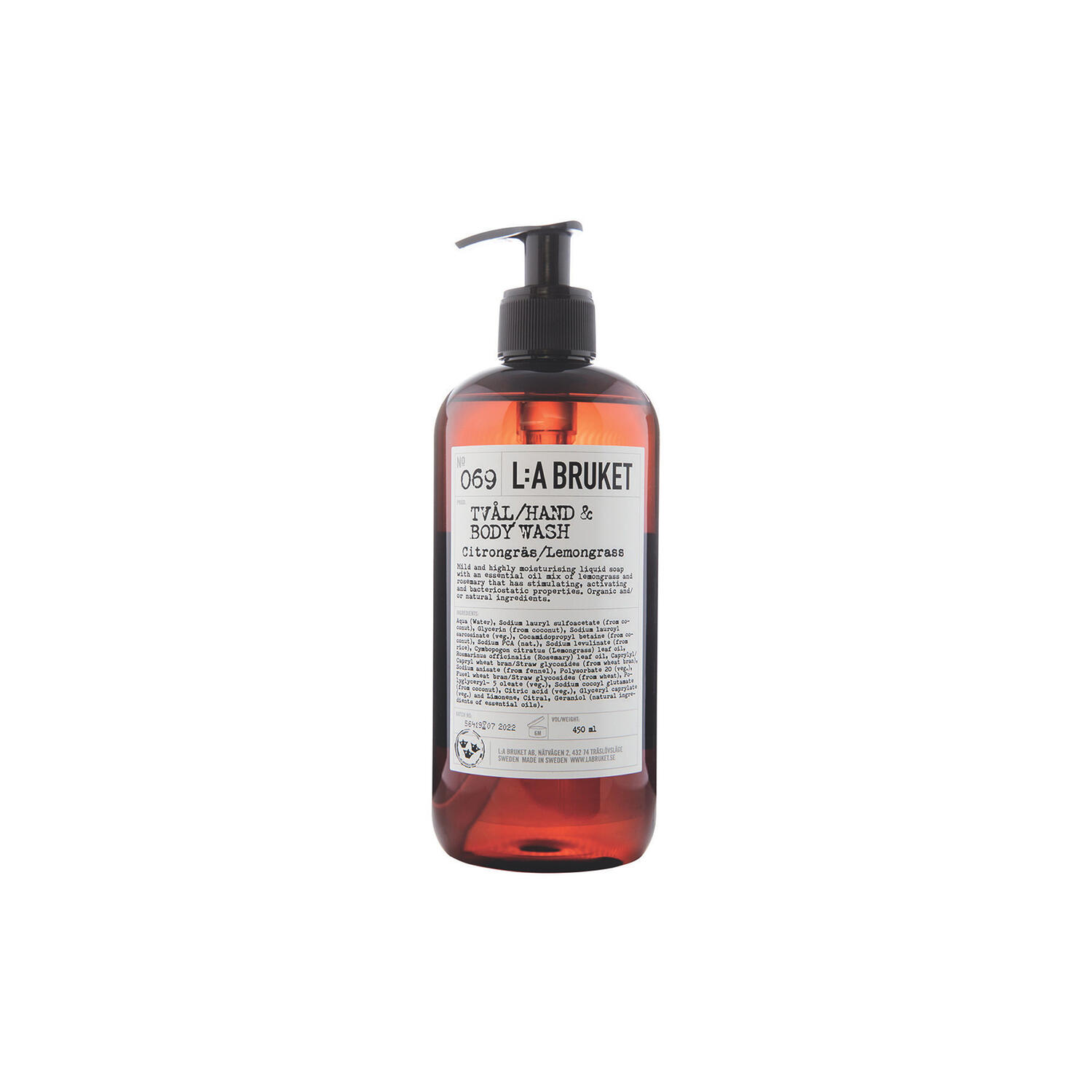 No. 069 Hand & Body Wash, lemon grass