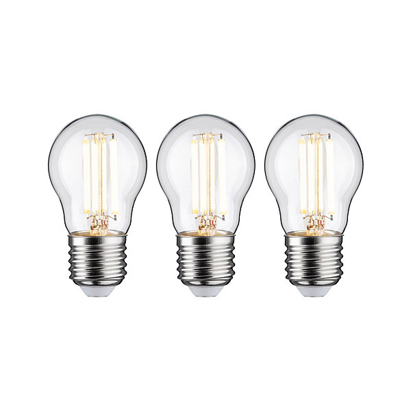 Eco-Line Filament 230 V Sphérique LED Kit de 3 80mm 525lm 2,5W 3000K Clair