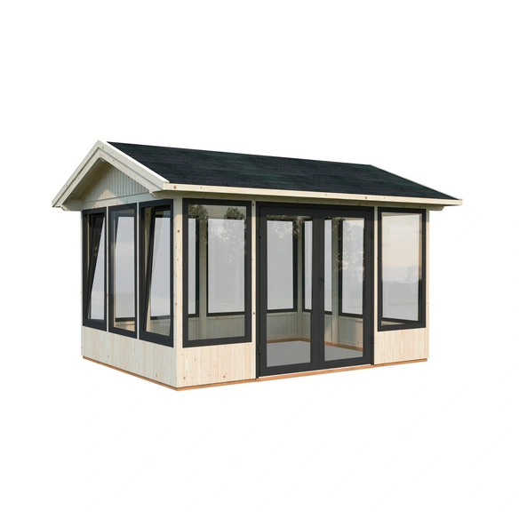 Pavillon »Isabella«, Aufstellmaße BxTxH: 465 x 367 x 297 cm, tauchgrundiert, Holz