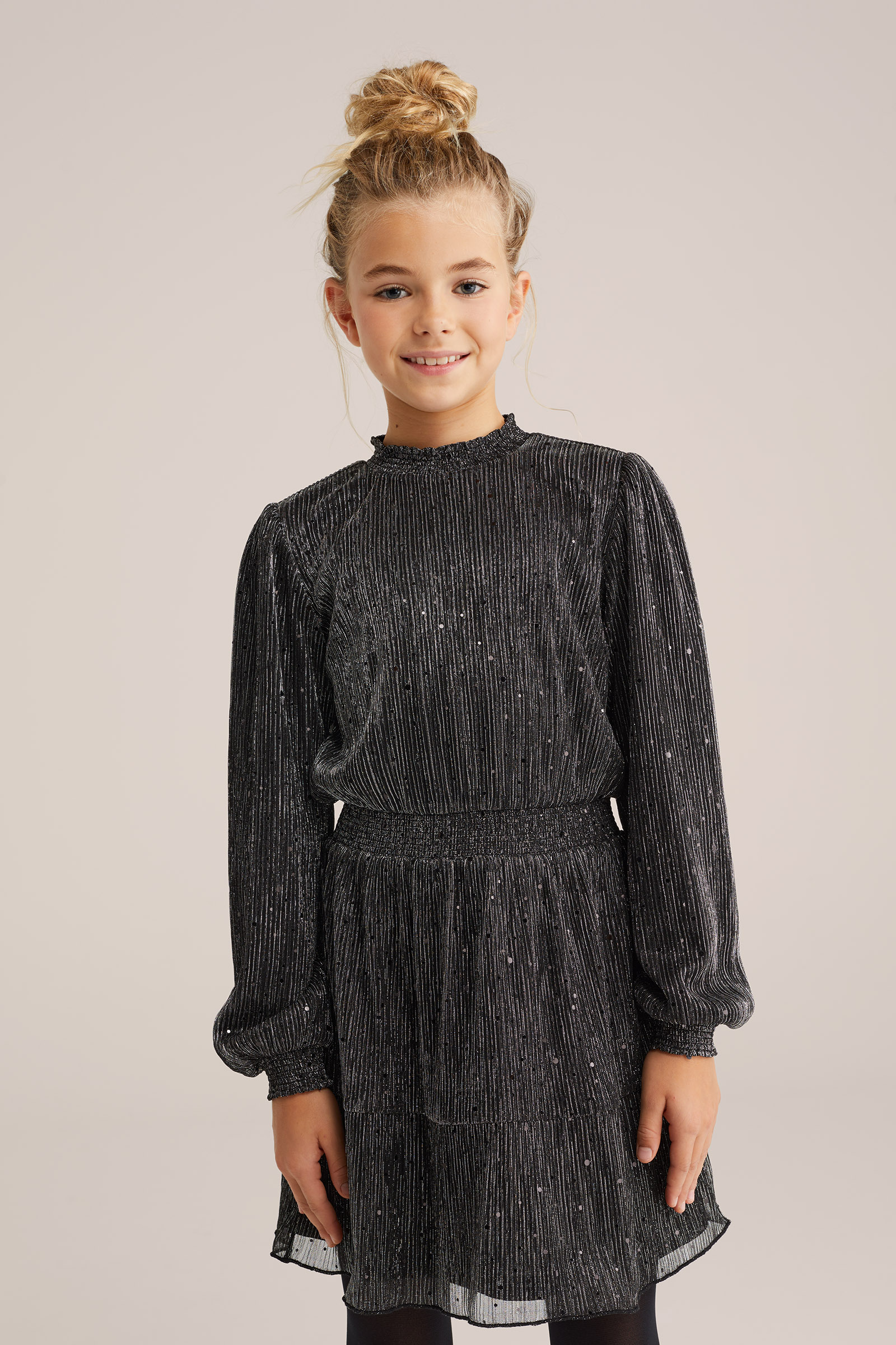 Meisjes jurk met glittergaren