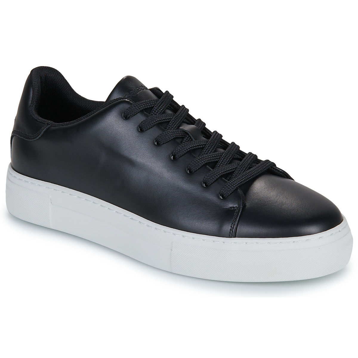 Selected - SLHDAVID CHUNKY LEATHER - Black