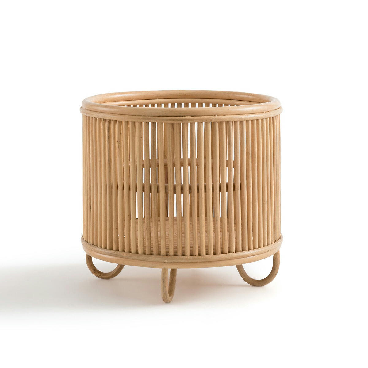 Cache-pot sur pied en rotin Ø32 cm, Malu