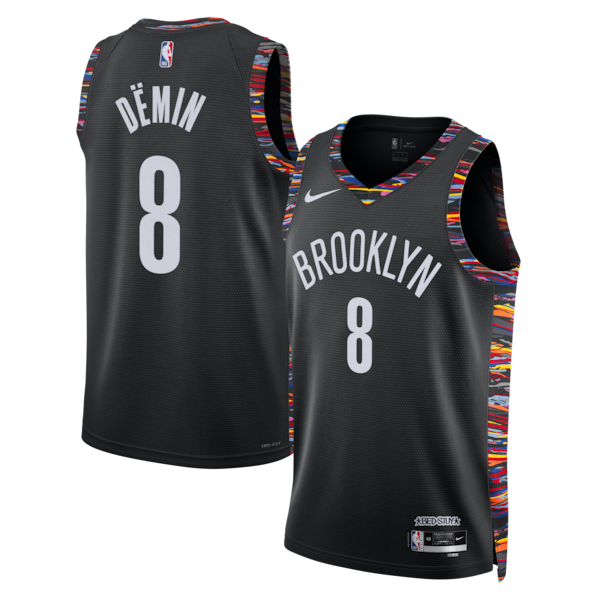 Egor Dëmin Brooklyn Nets Nike Unisex 2025/26 Swingman Jersey - City Edition - Black