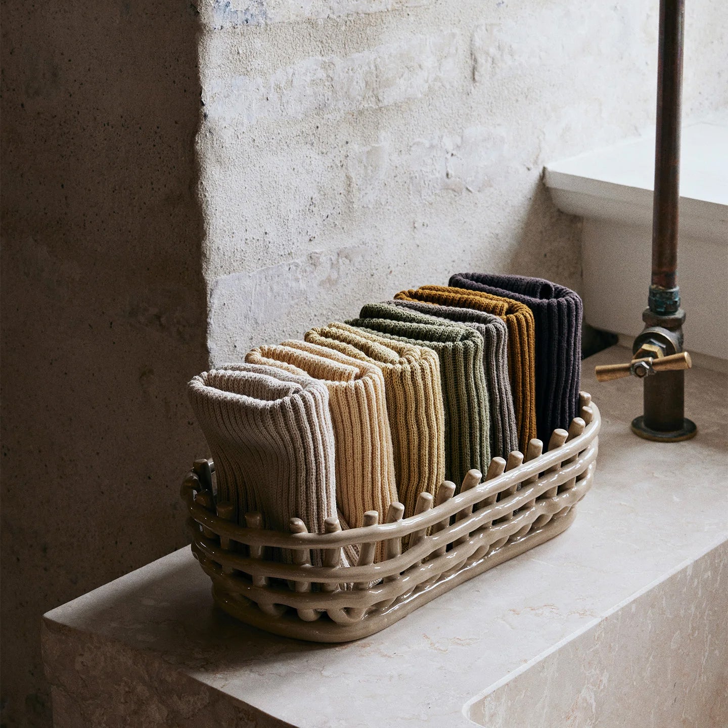 Ferm Living Ceramic Mand Oval - Cashmere