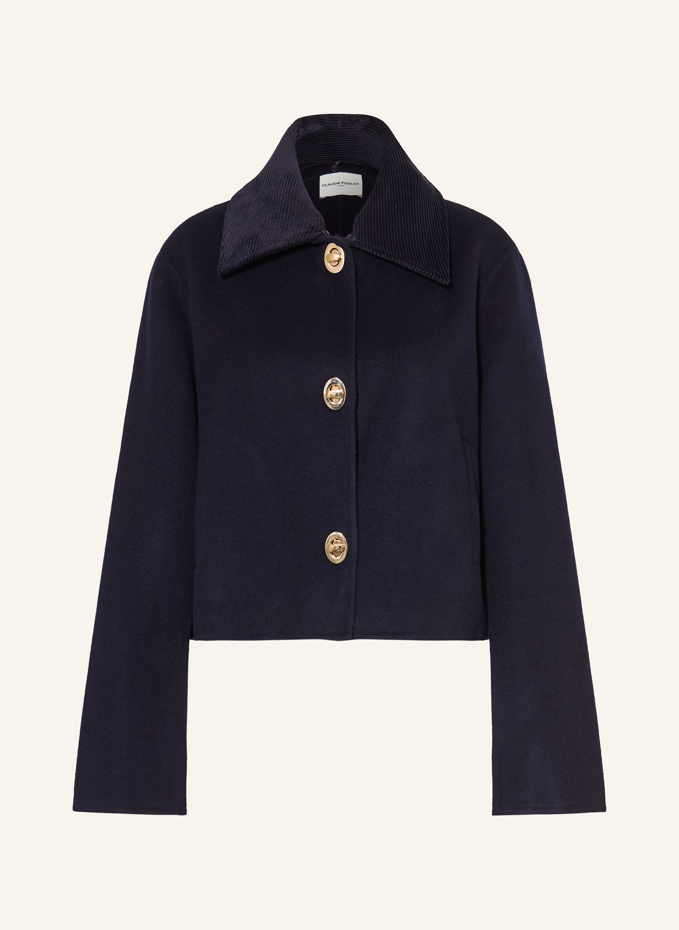 CLAUDIE PIERLOT Kastenjacke mit abnehmbarem Kragen