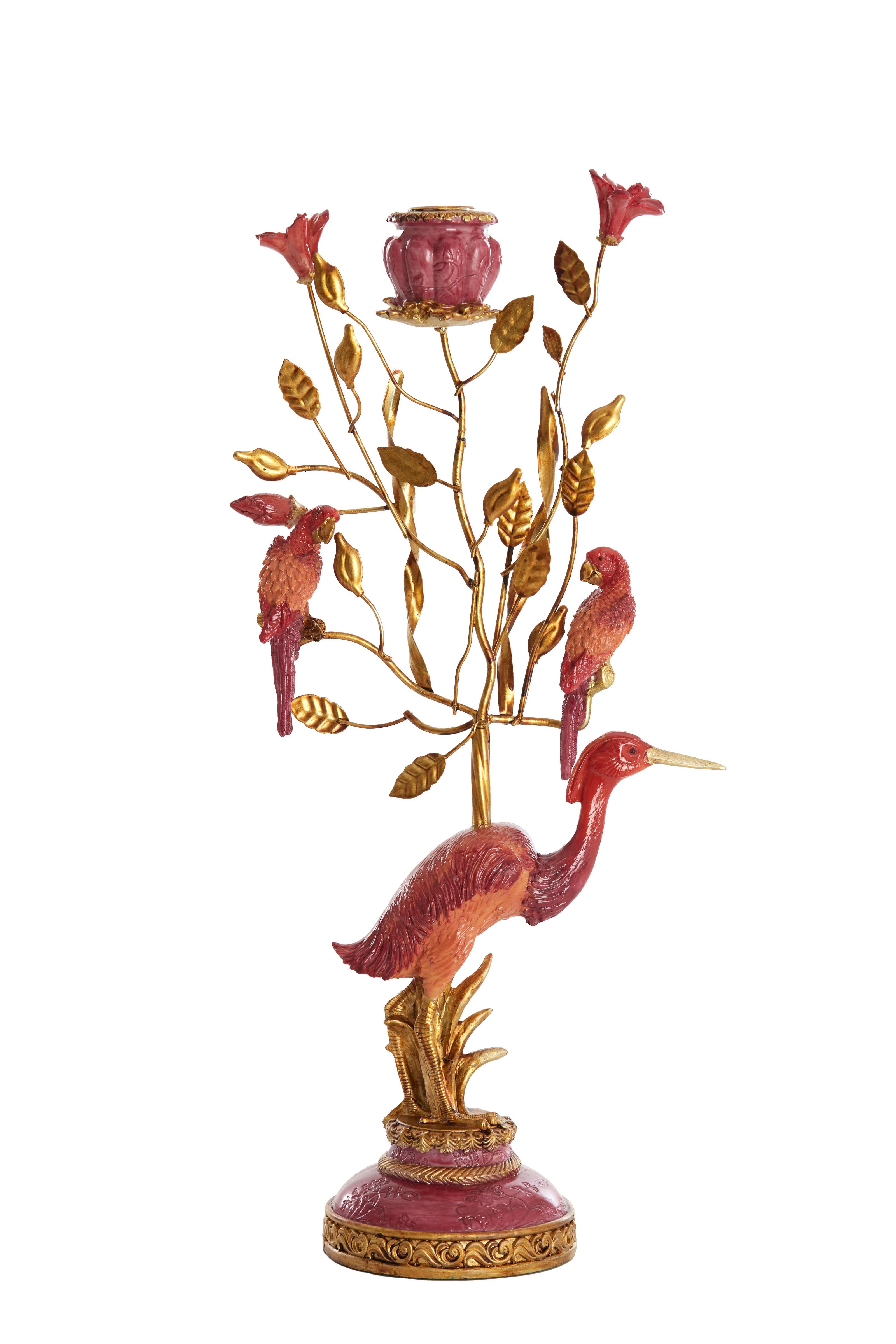 Light & Living kandelaar HERON - 22x11x44cm - rood