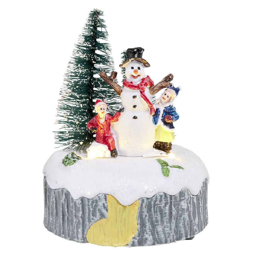 Scène de No&euml;l lumineuse H12,5cm