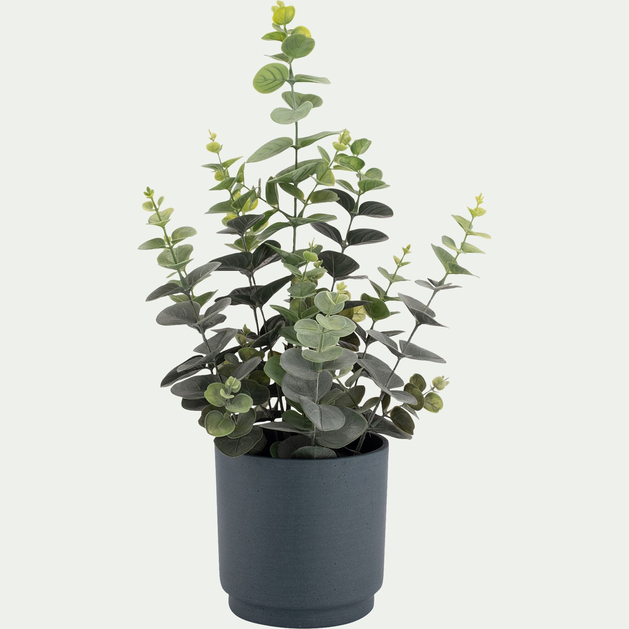 CELYAN - Cache-pot en polystone D15xH15cm - bleu