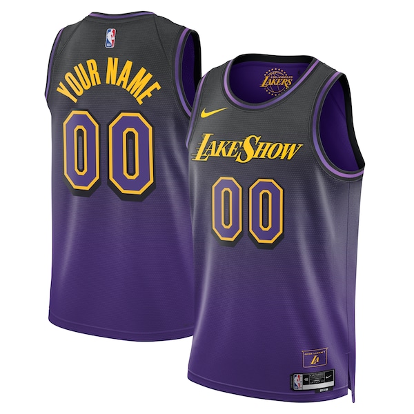 Los Angeles Lakers Nike Unisex 2024/25 Custom Swingman Jersey - City Edition - Purple