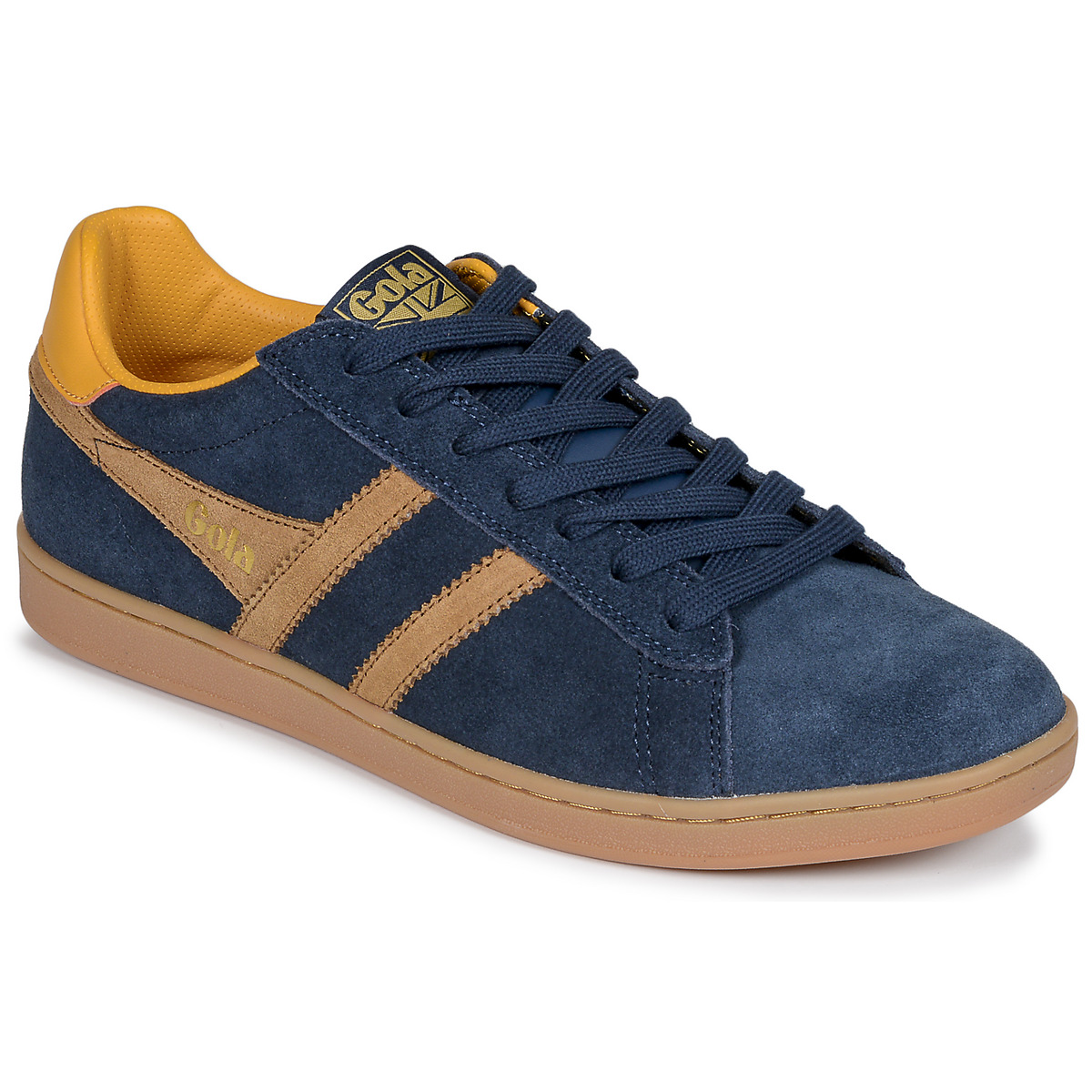 Gola - EQUIPE II SUEDE - Marine / Brown / Mustard