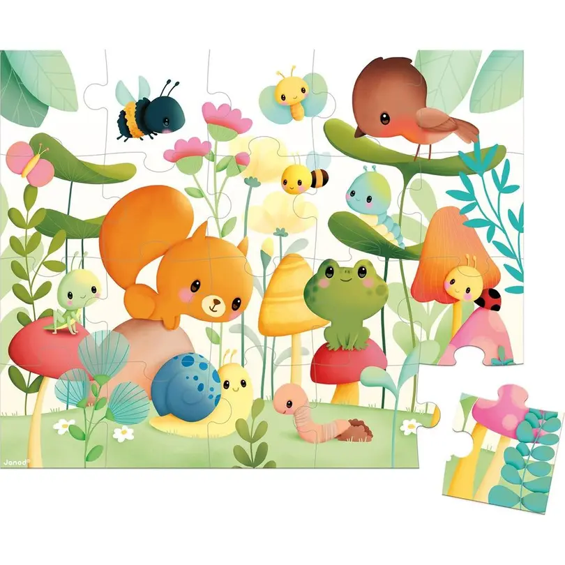 Puzzle 20-teilig Meine Freunde im Garten
