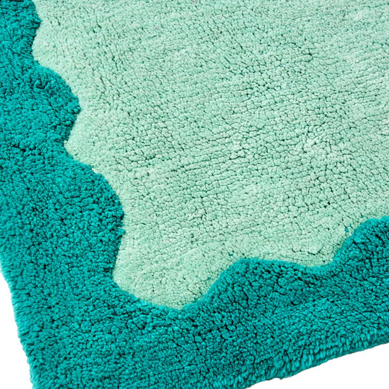 Decorative Wavey Mint Rug