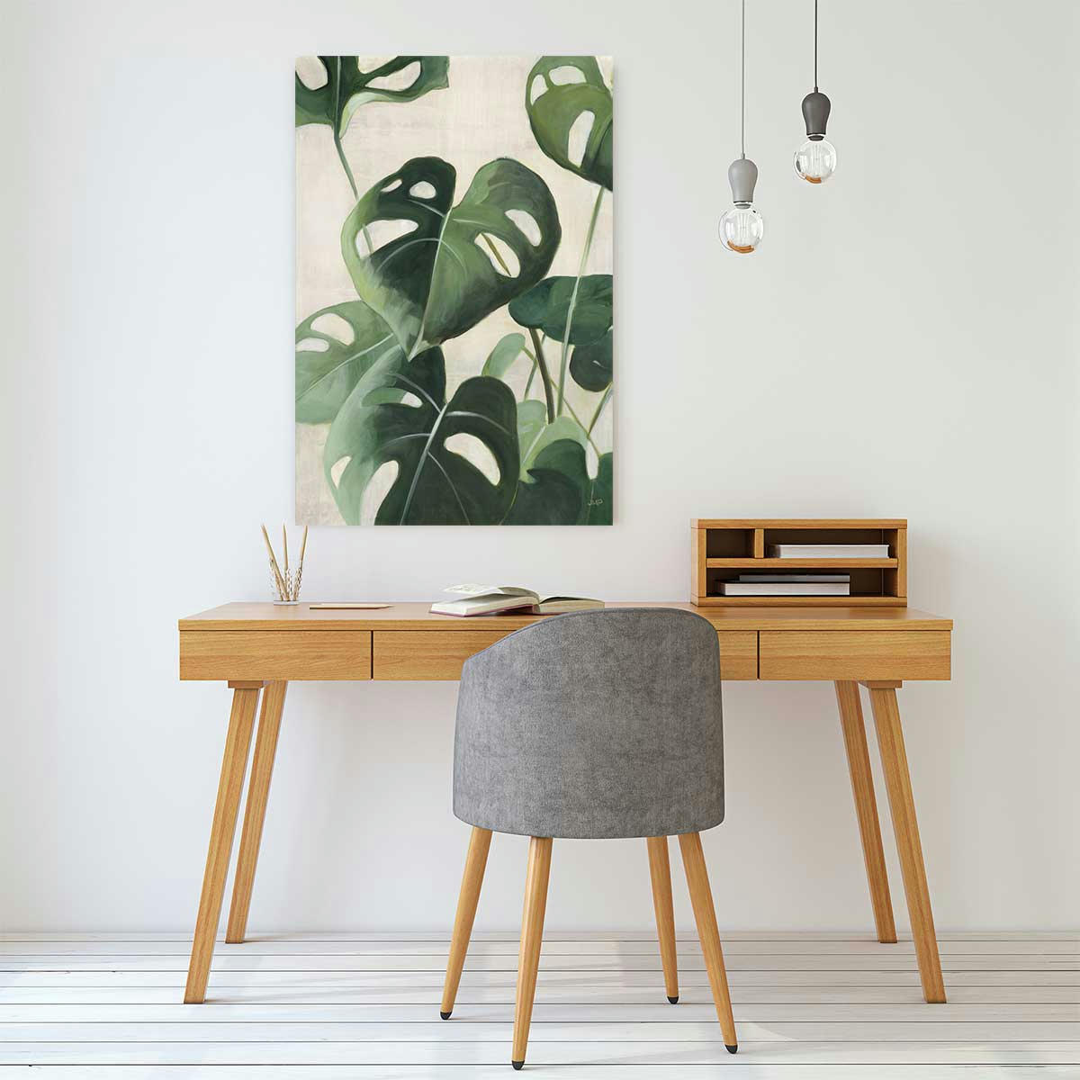 - Tableau Aquarelle tropicale imprimé sur toile 40x60cm