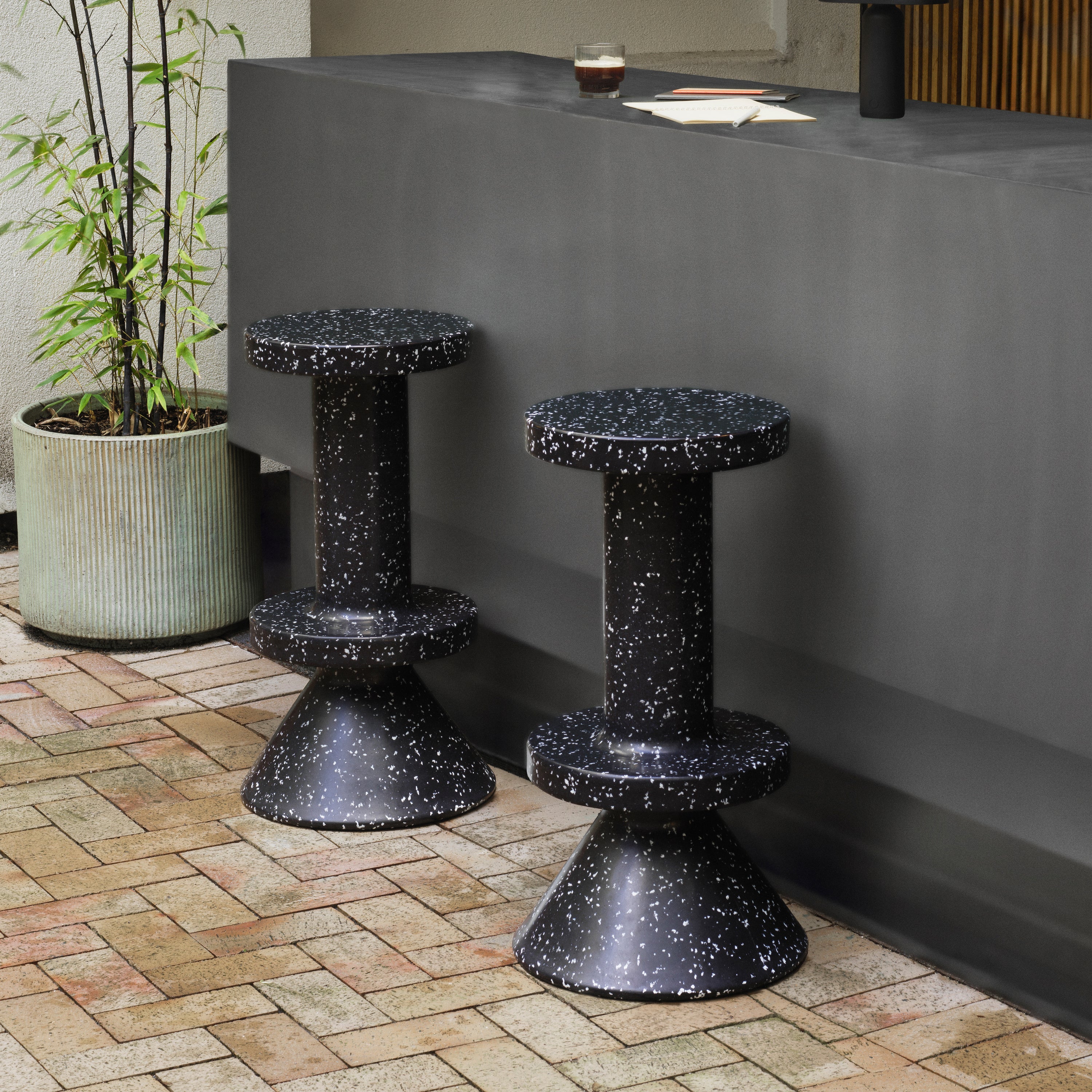 Normann Copenhagen Bit Barkruk H 75 cm - Zwart