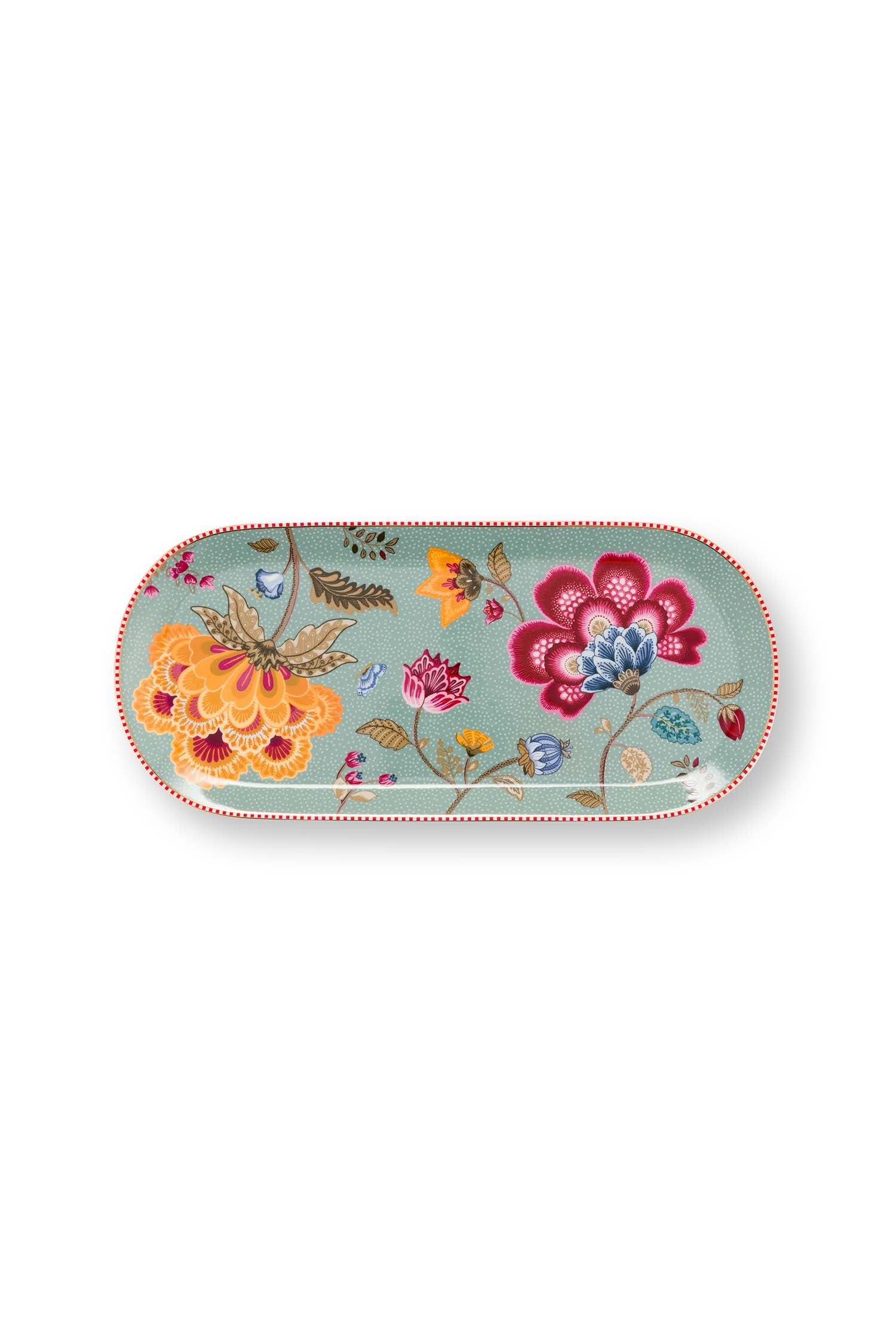 Pip Studio Serveerschaal - Blooming Tales - Lichtblauw - 16cm