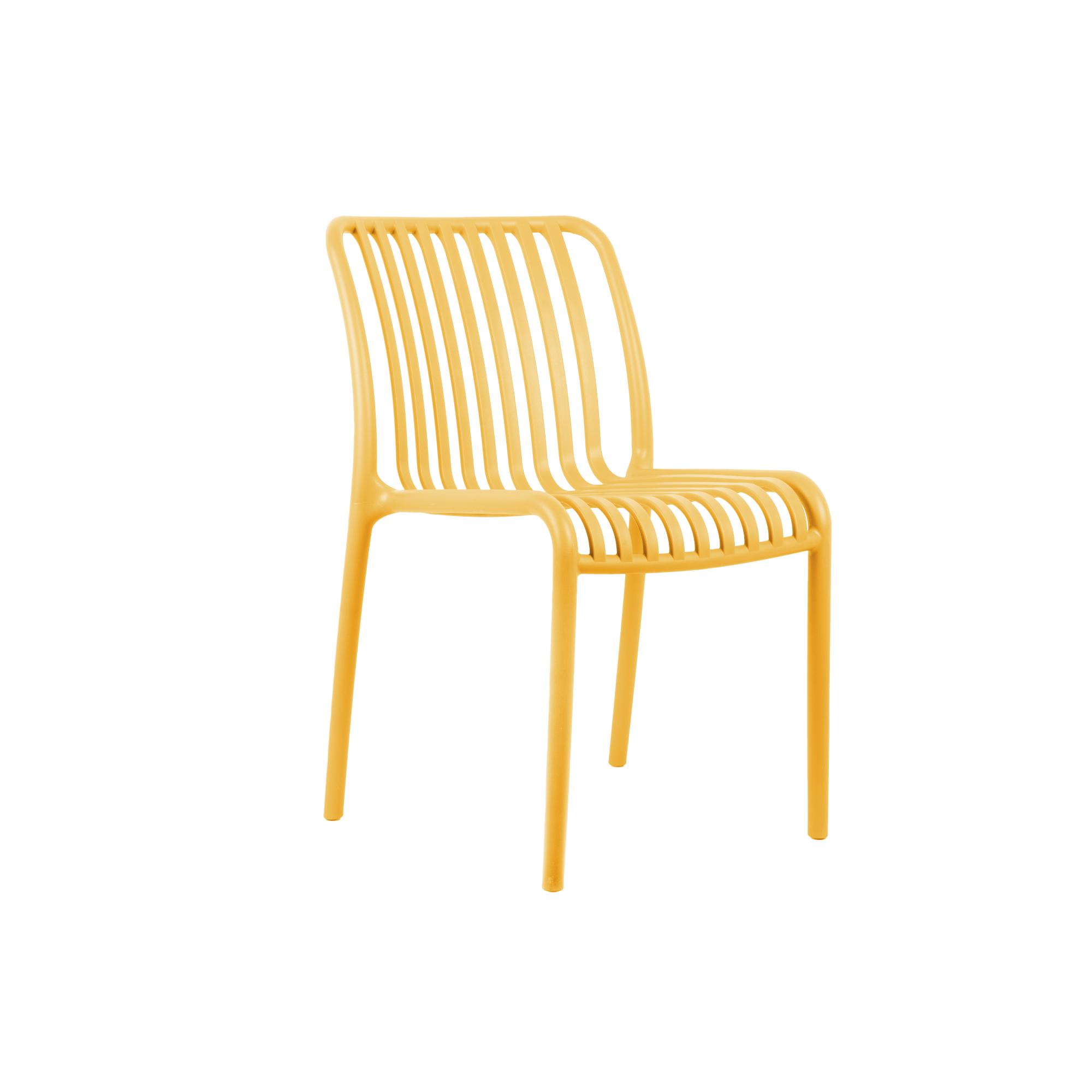 Leitmotiv stoel Glee - geel - 58x42x79cm
