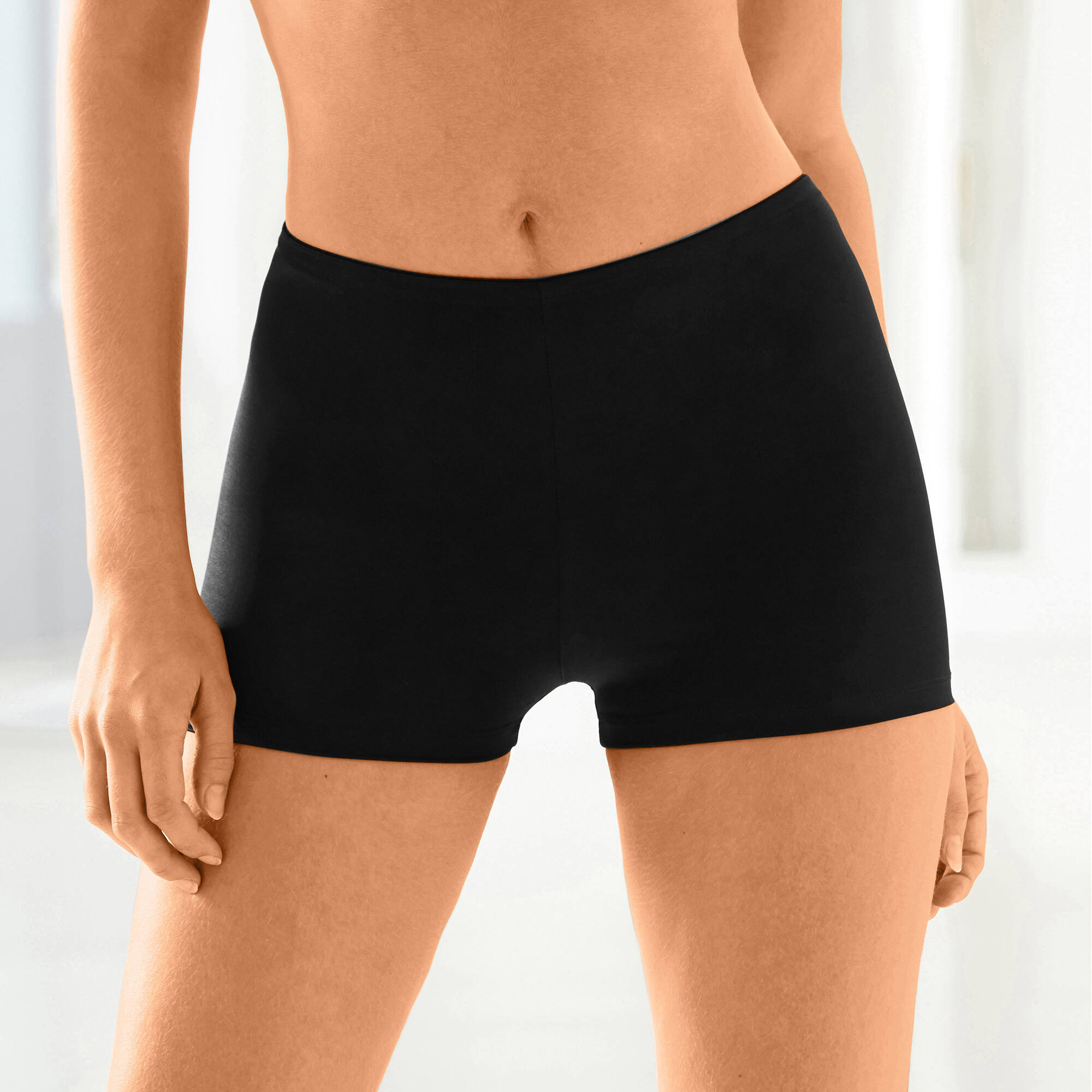 Boxer sculptant sans couture en maille extensible - maintien intense