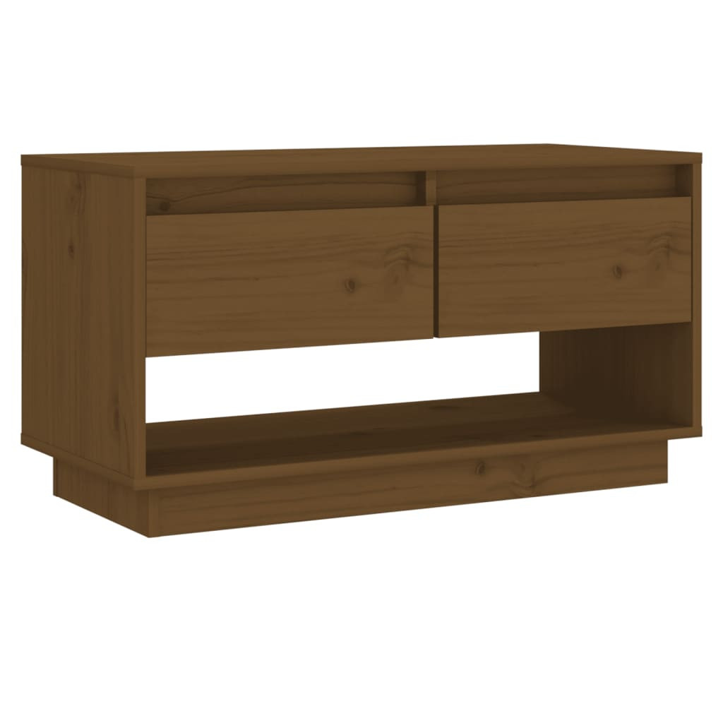 Szafka pod Telewizor Rtv Brąz Mat Szuflady Nowoczesny Salon 74x34x40cm