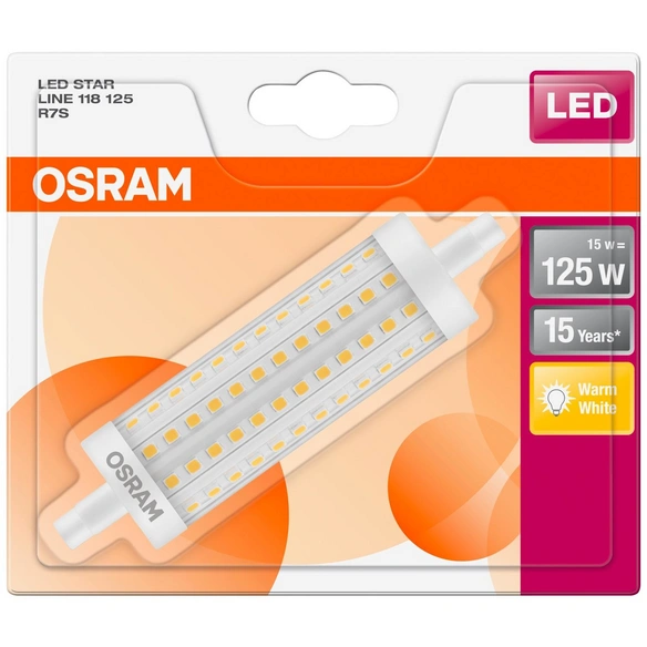 LED-Leuchtmittel »Star Line«, 15 W, R7s, 2700 K, warmweiß, 2000 lm