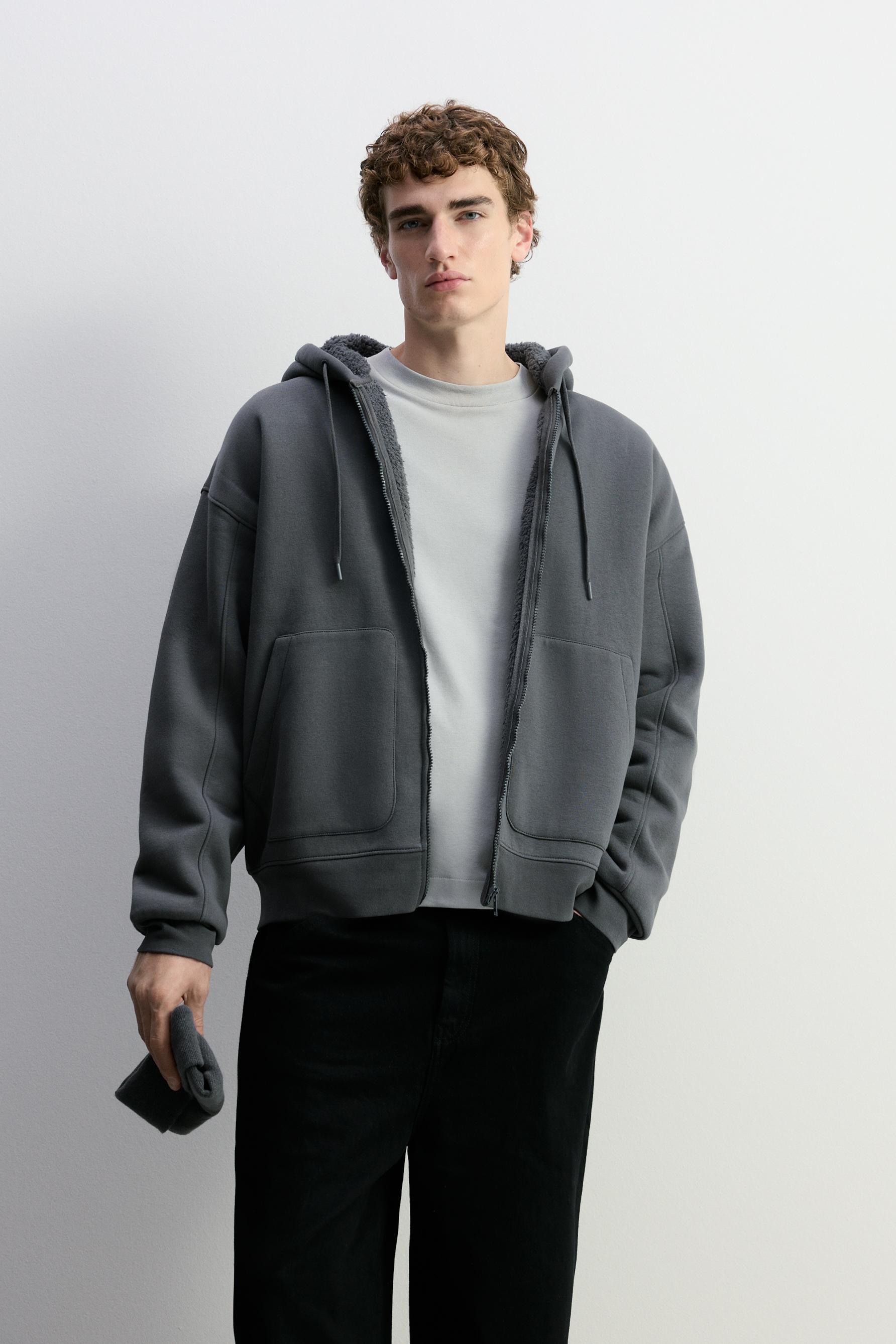 Sudadera cremallera borreguillo