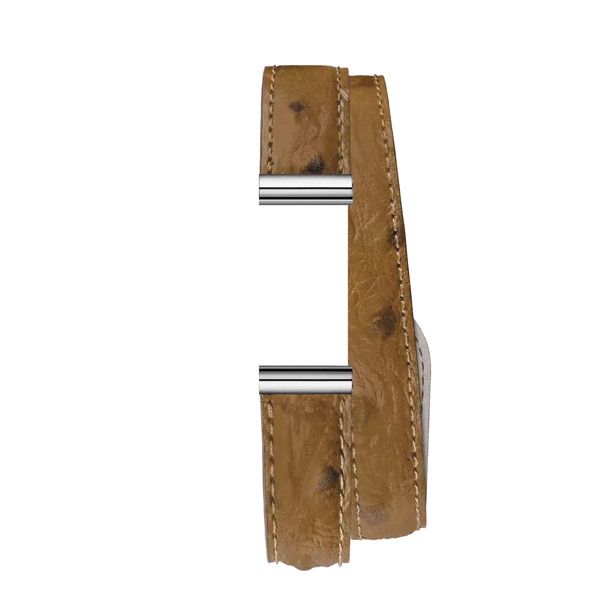 ANTARÈS – BRACELET DOUBLE – CAMEL AUTRUCHE