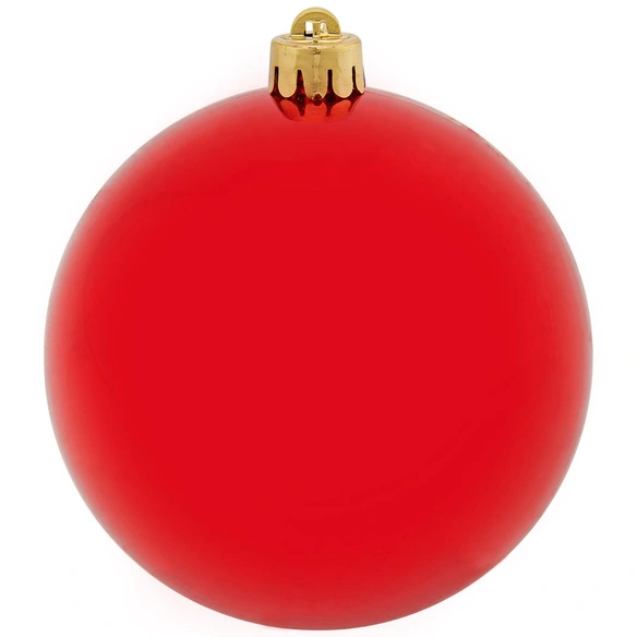Weihnachtskugel, Ø: 10 cm, dunkelrot, 4 Stück