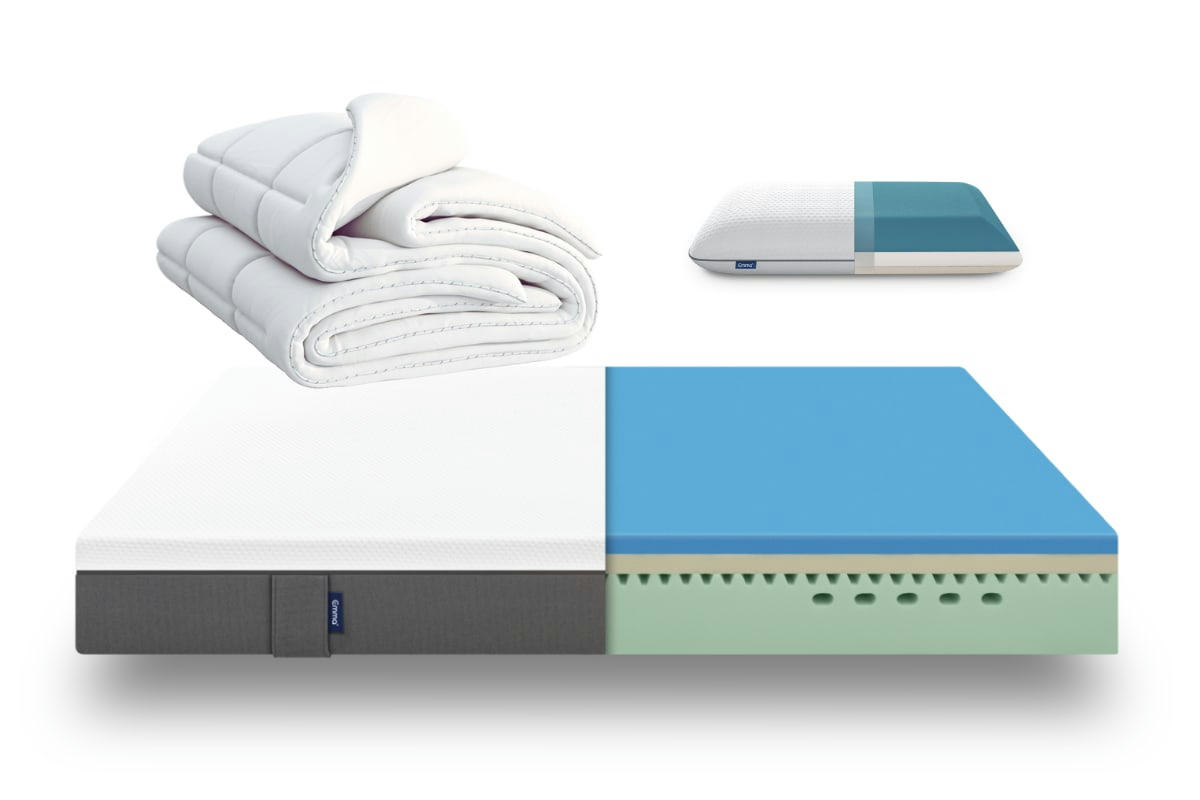 - Pack 90x200 - Matelas Original + Couette + Oreiller Nuage
