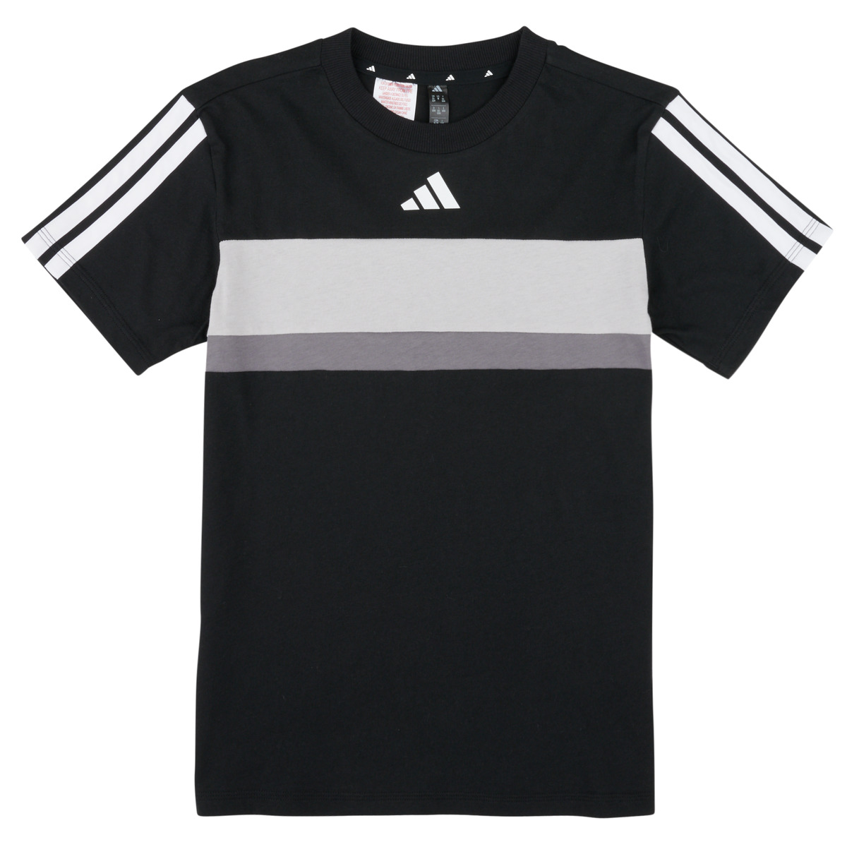 adidas - Seasonal Essentials Tiberio 3-Stripes T-Shirt Kids - Black