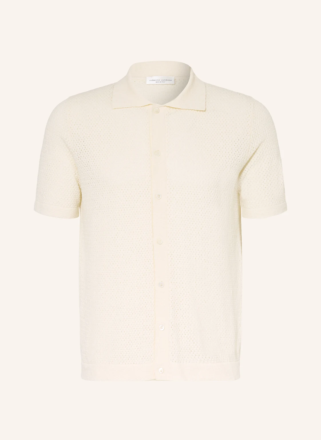 roberto collina Strickhemd Slim Fit