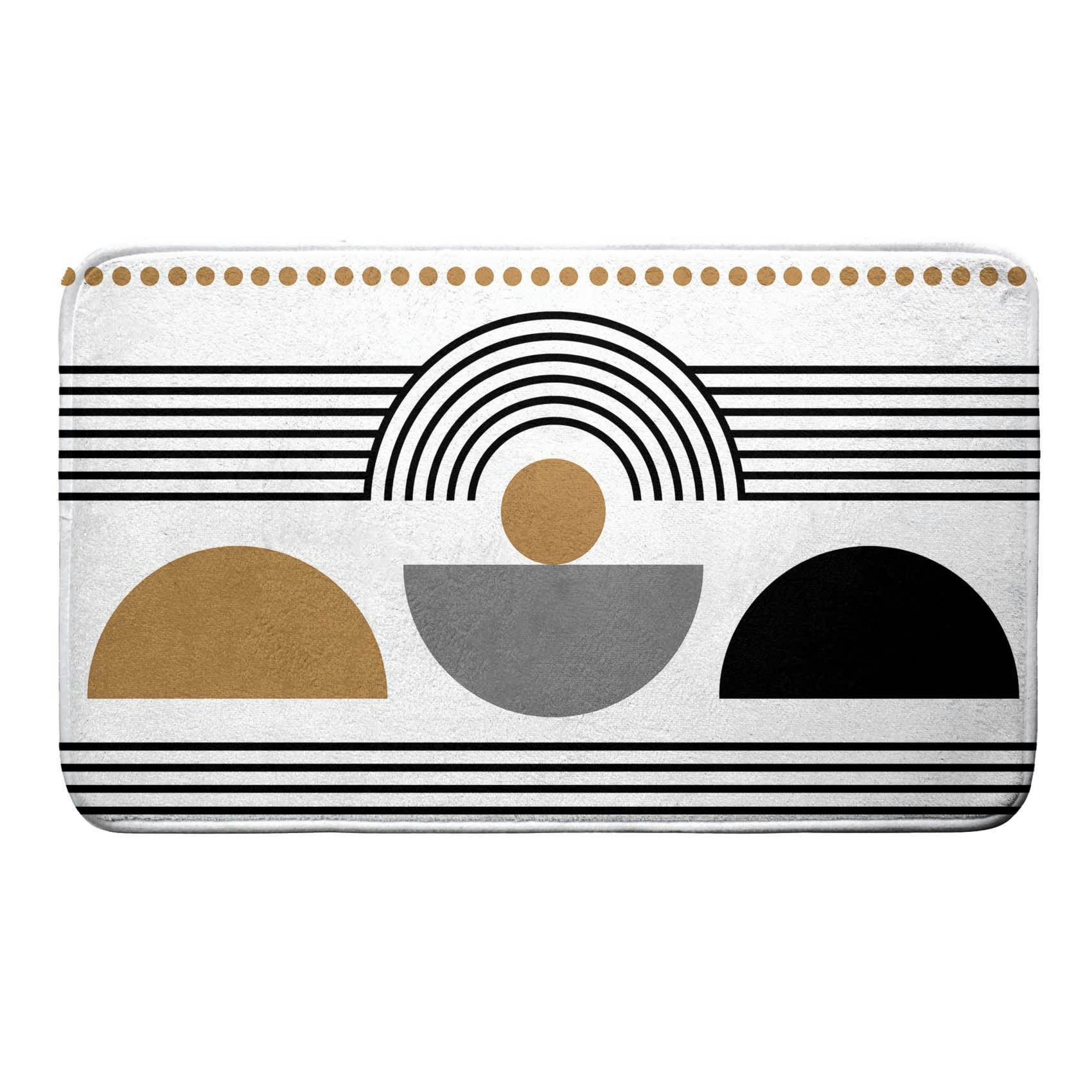 - Tapis de bain aux formes géométriques