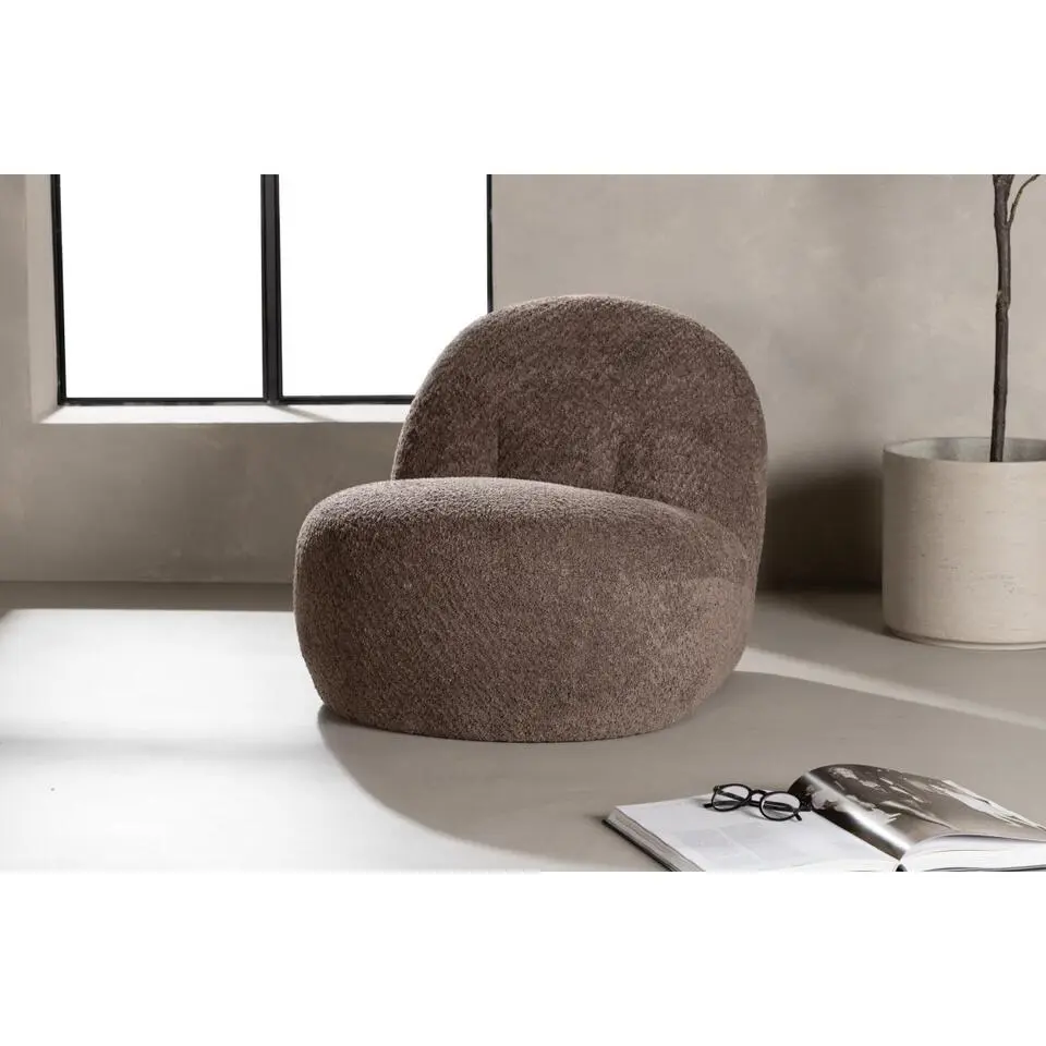 Svea - Samuel fauteuil - boucle - bruin