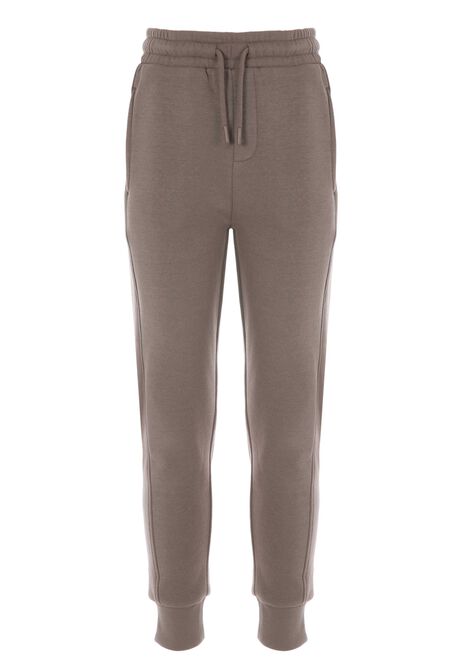Older Boys Light Brown Plain Joggers