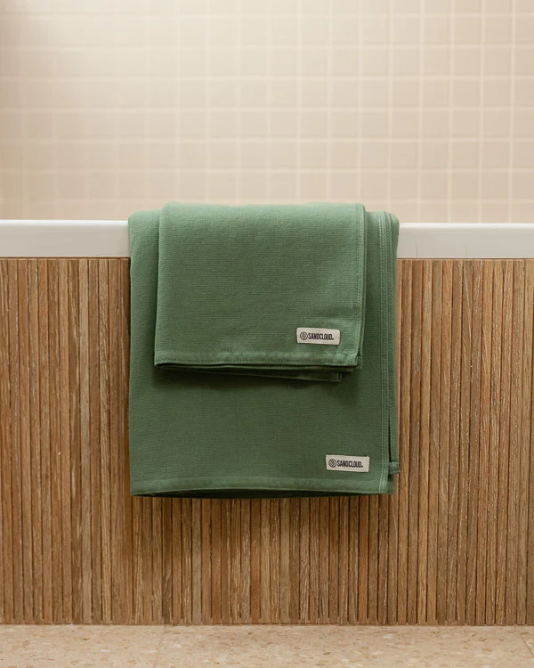 Terra Fringeless XL Bath Bundle - Hedge Green