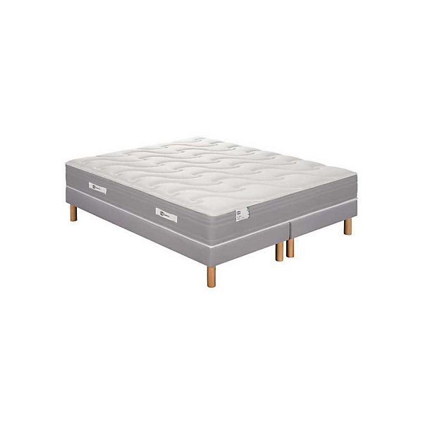 Ensemble matelas et sommier SIMMONS SW4 160x200 cm matelas ensaches coutil 3D micro-aere
