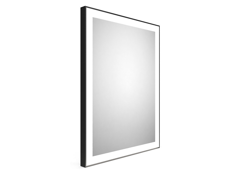 Lustro ścienne Logan Black LED 60x80 cm czarne