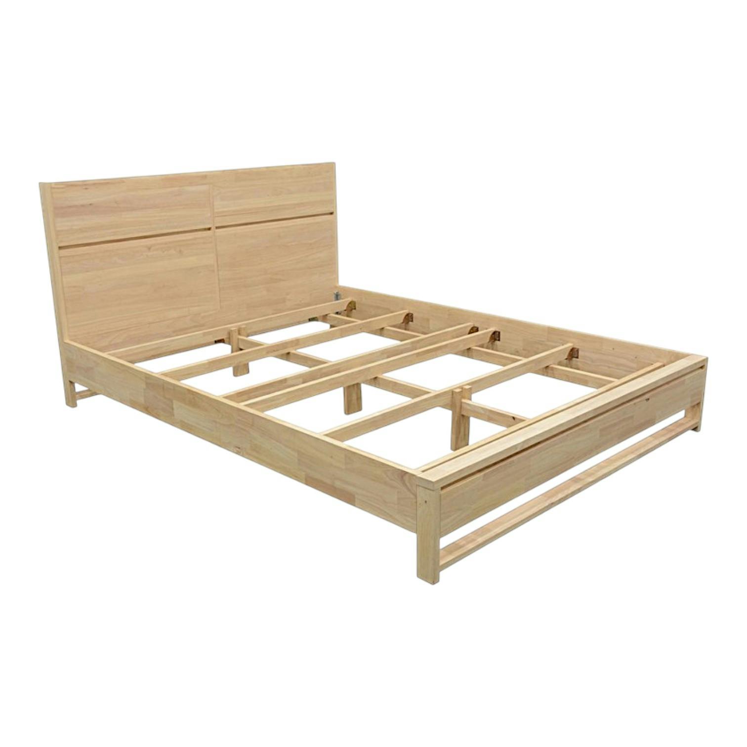 Lit 2 places Hévéa pour couchage 140x190 147x204x97cm BALTIC