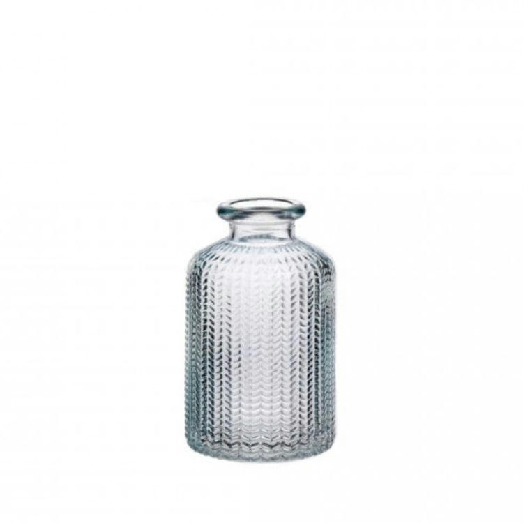 bottle caro - Vase bleu clair H.10cm (Lot de 3)