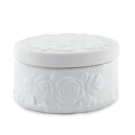 Paint Your Own Round Jewellery Box 11cm x 6cm